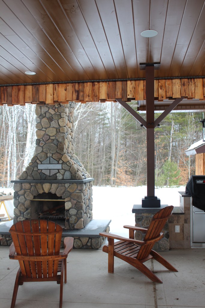 Fireplace in Pavillion